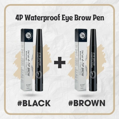 4-Point Waterproof Eyebrow Pencil (Brown& Brown)