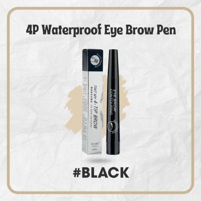 4-Point Waterproof Eyebrow Pencil (Black) secondary