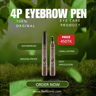 4-Point Waterproof Eyebrow Pencil (Buy 1 Get 1 free)