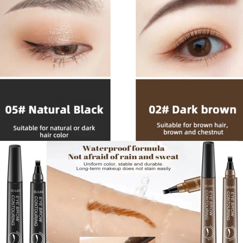 4-Point Waterproof Eyebrow Pencil