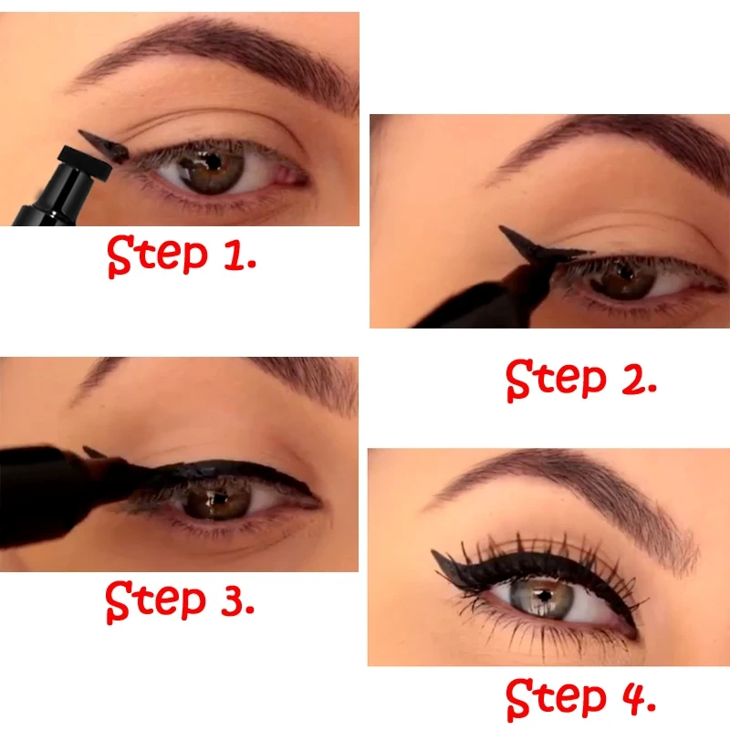 HANDAIYAN Stamp Waterproof Double-headed Eyeliner Seal Pen